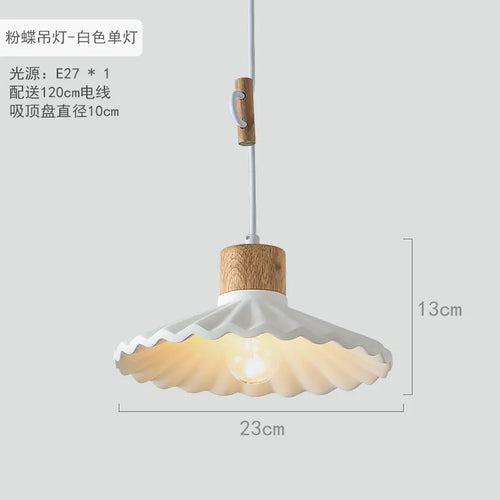 suspension moderne simple led en ciment nordique - vue 15 sur 16