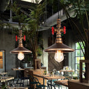 suspension vintage industriel loft tuyau d'eau luminaire bar restaurant