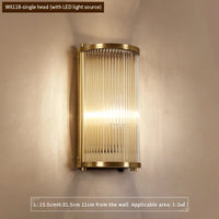 applique murale design moderne cuivre verre clair