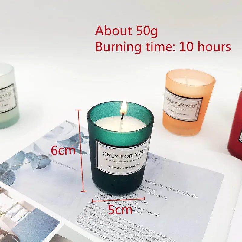 bougie parfumée romantique en cire de soja artisanale avec huiles essentielles - vue 6 sur 26
