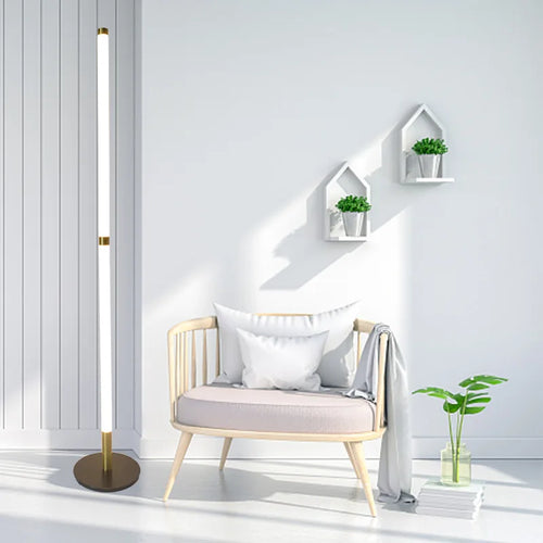 lampadaire d'angle moderne démontable avec lumière sur pied