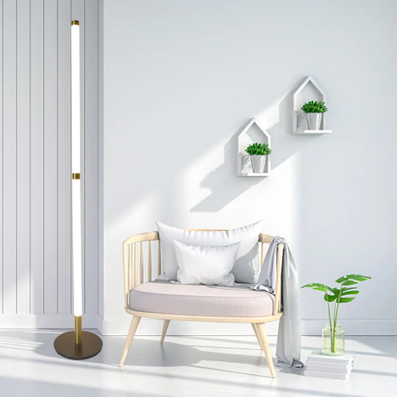 lampadaire d'angle moderne démontable avec lumière sur pied - vue 4 sur 15