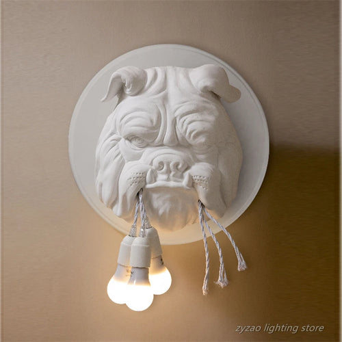 applique murale en résine animaux chiens design décoratif intérieur - vue 2 sur 8