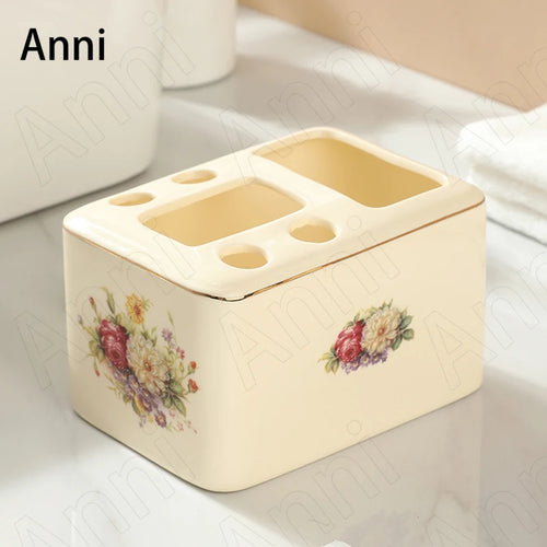 porte-brosse à dents en céramique design moderne pour salle de bain - vue 7 sur 10