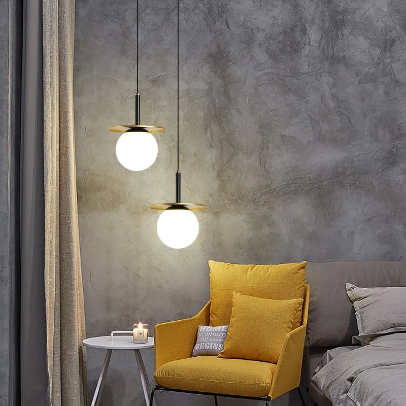 lustre moderne en verre pour un style nordique élégant - vue 4 sur 9