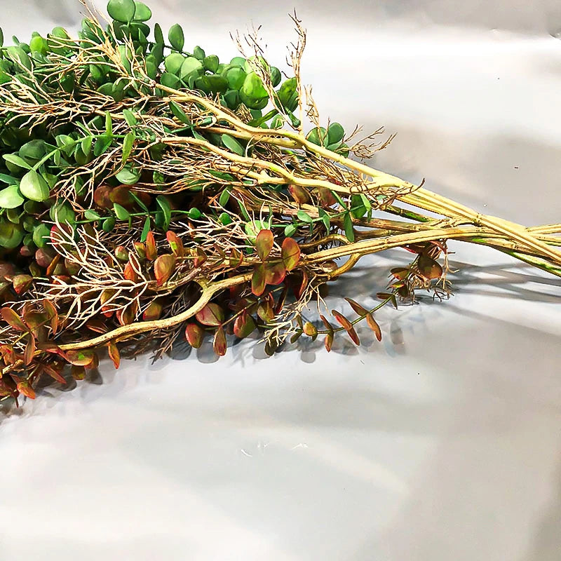 plantes artificielles en rotin d'eucalyptus pour décoration intérieure et extérieure - vue 5 sur 8