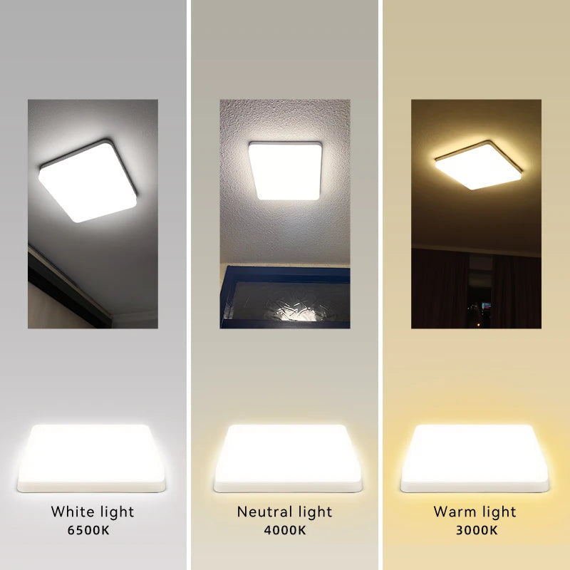 plafonnier led moderne carré pour intérieur design élégant - vue 4 sur 18