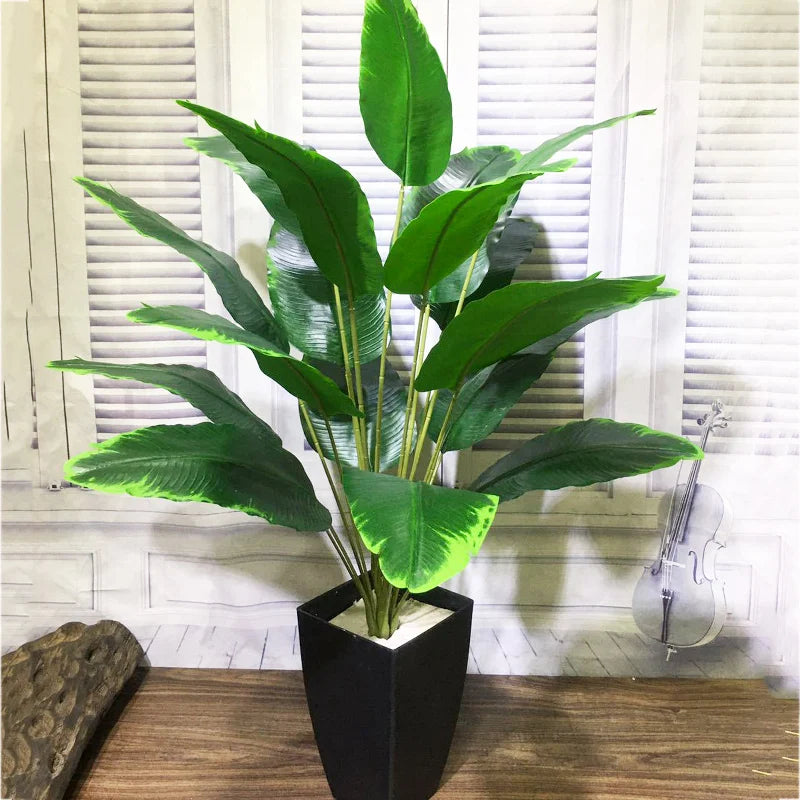 plantes artificielles tropicales feuilles de palmier pour décoration intérieure - vue 4 sur 7
