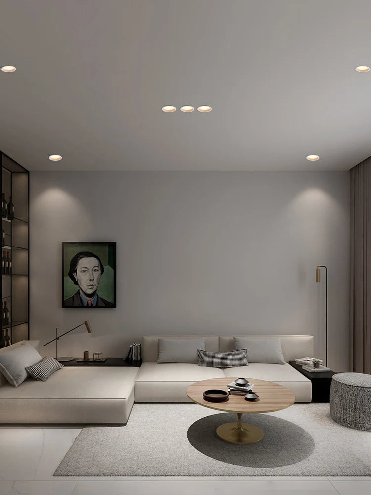 led downlight spot encastré lampe panneau rond éclairage intérieur - vue 3 sur 9