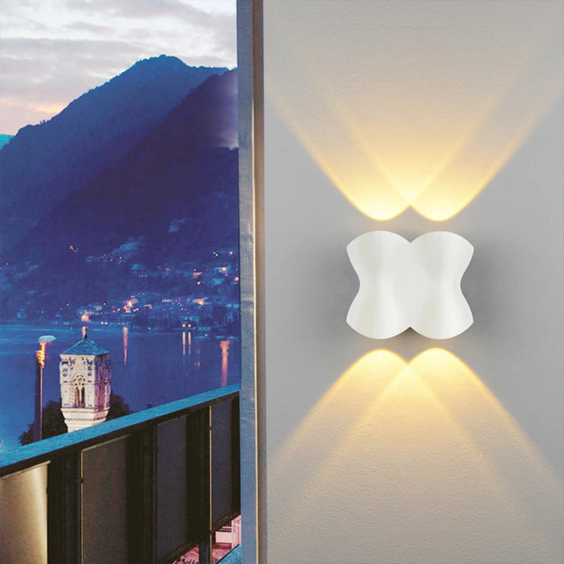 applique murale led moderne extérieure étanche en aluminium nordique