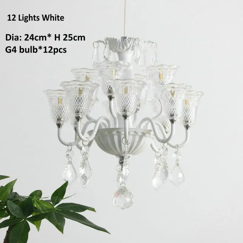 mini suspension créatives avec abat-jour en verre et cristal - vue 15 sur 21