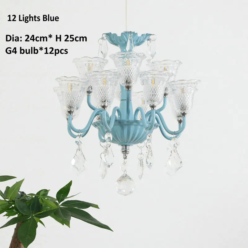 mini suspension créatives avec abat-jour en verre et cristal - vue 19 sur 21