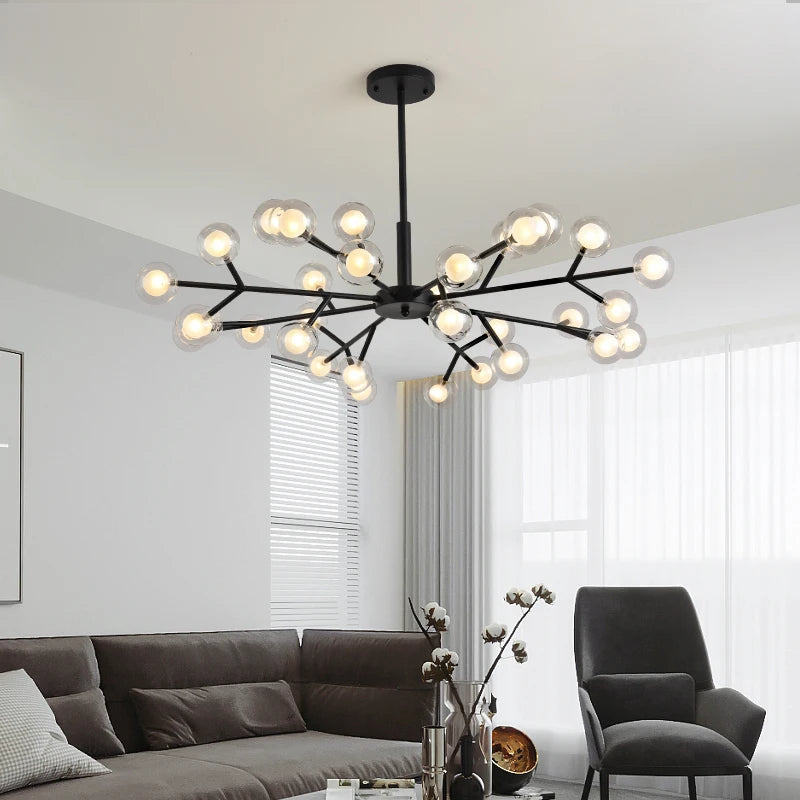 lustre moléculaire nordique design pour intérieur élégant - vue 2 sur 12