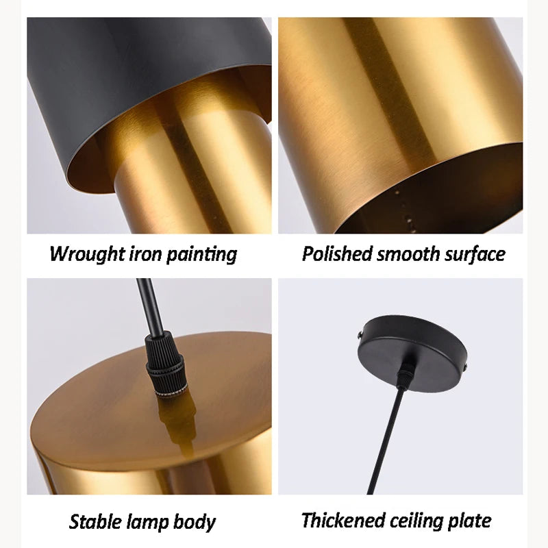 suspension créative nordique pour éclairage intérieur élégant - vue 8 sur 7