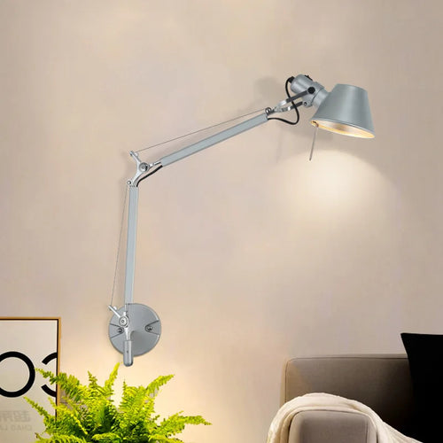 applique murale long bras réglable led décoration - vue 2 sur 12
