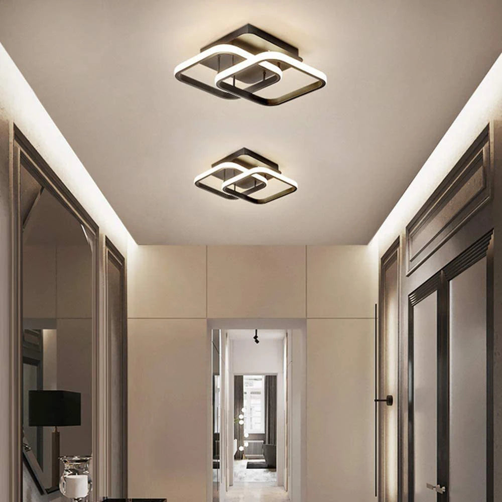 plafonnier led lumière ombre maison couloir chaud froid luminaire salon chambre éclairage - vue 2 sur 24