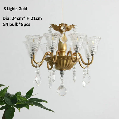 mini suspension créatives avec abat-jour en verre et cristal - vue 18 sur 21