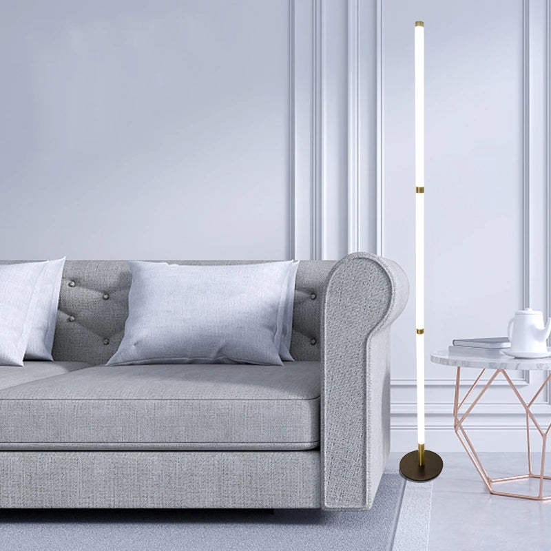 lampadaire d'angle moderne démontable avec lumière sur pied - vue 6 sur 15