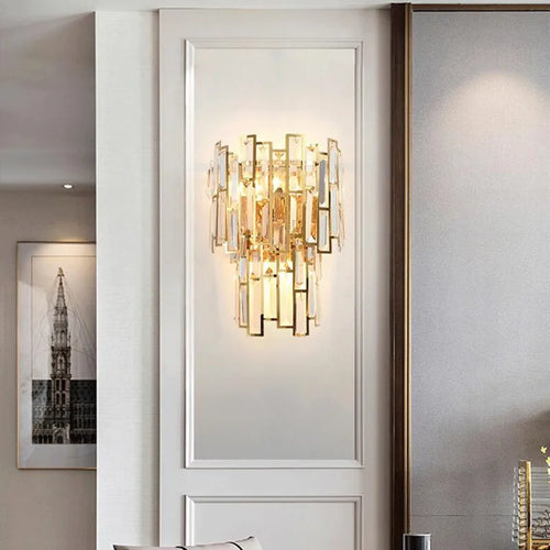 applique murale en cristal pour décor créatif rétro et moderne