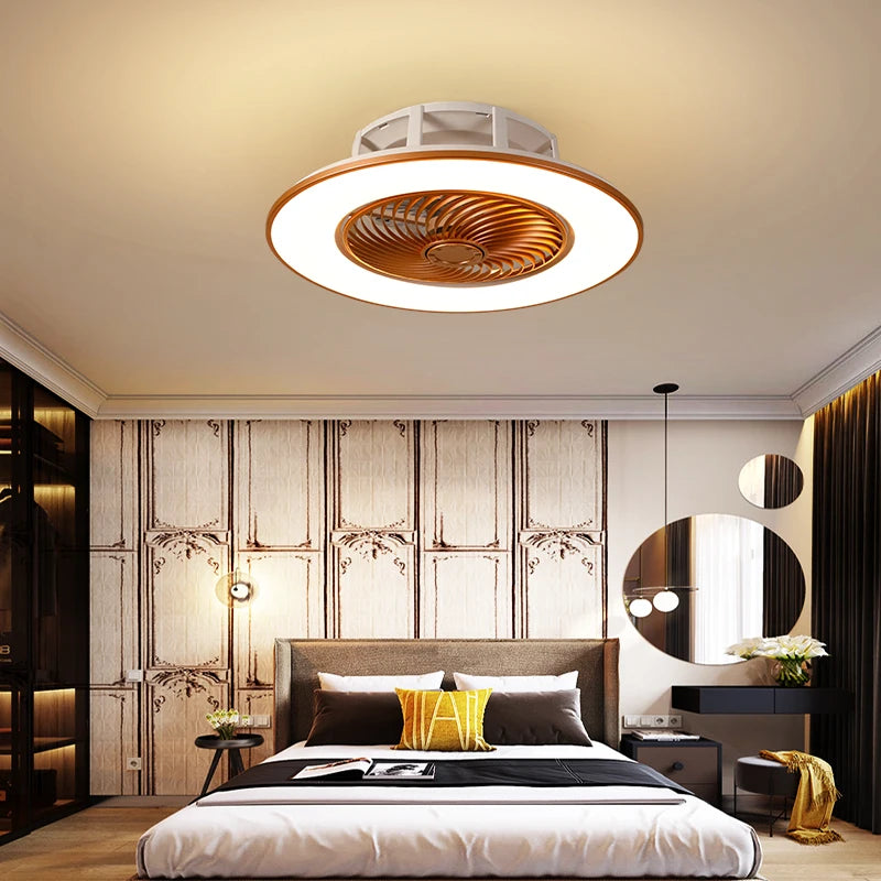 plafonnier led avec ventilateur design moderne 2021 - vue 6 sur 10