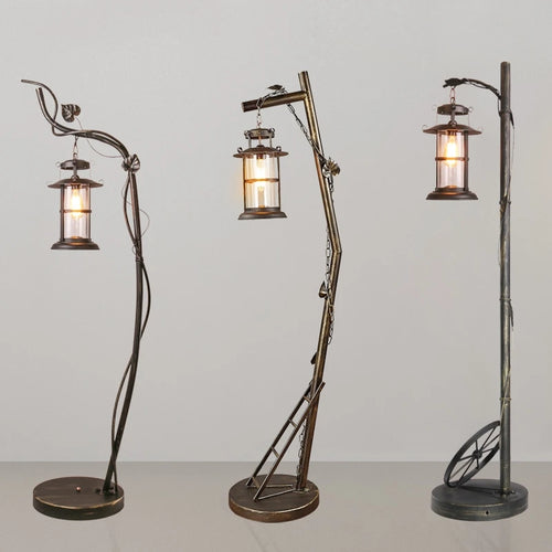 lampadaire vintage industriel pour une décoration chaleureuse et originale