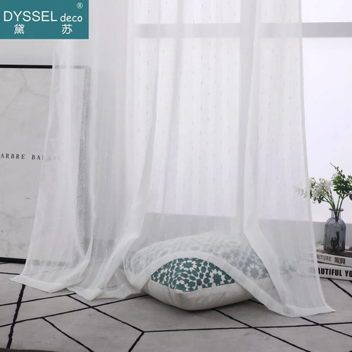 Voilage rayé style européen pour salon chambre cuisine