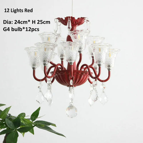 mini suspension créatives avec abat-jour en verre et cristal - vue 21 sur 21