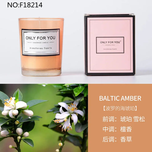 bougie parfumée romantique en cire de soja artisanale avec huiles essentielles - vue 26 sur 26