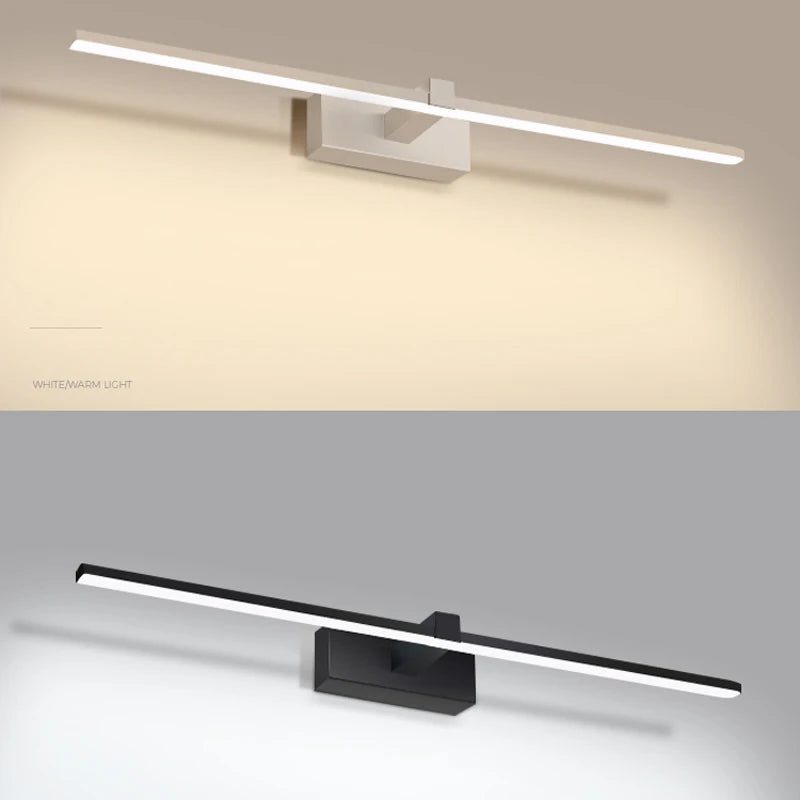 applique murale LED miroir moderne pour chambre salle de bain Luminaria luminaires déco Maison Penteadeira Luminaire Wandlamp - vue 7 sur 14