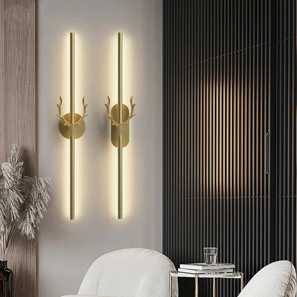applique murale créative en forme de cerf décorative pour intérieur - vue 3 sur 22