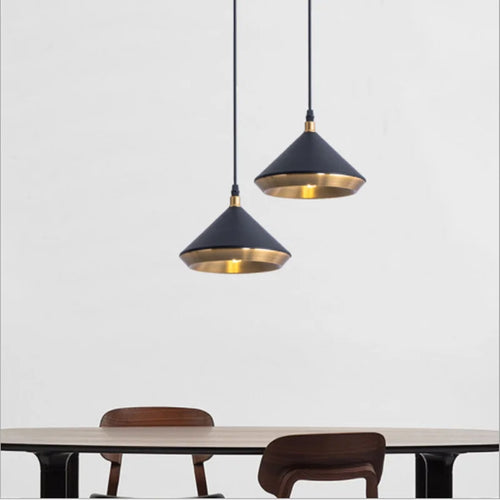 suspension industrielle nordique en métal pour décoration lumineuse - vue 5 sur 6