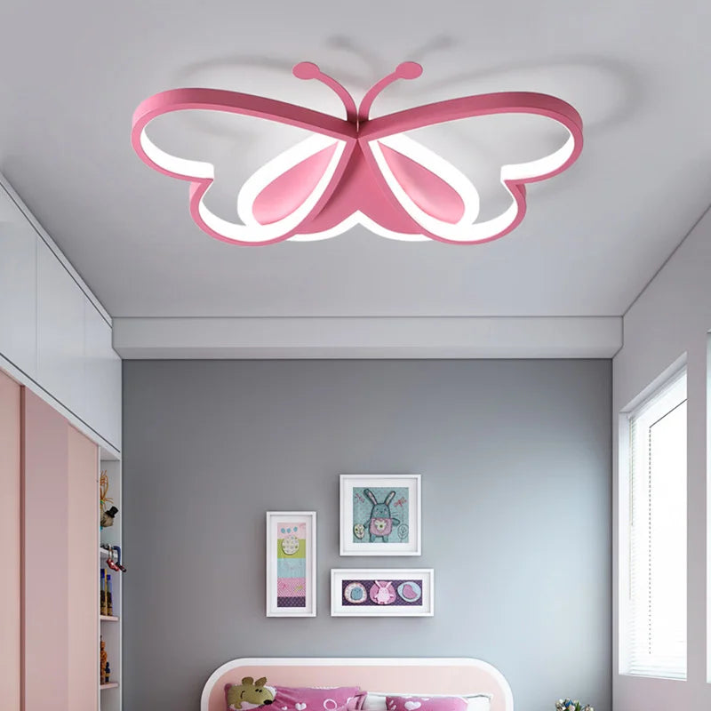 lustre papillon led pour enfants avec intensité variable - vue 4 sur 10