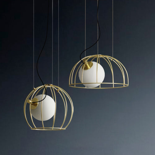 Suspension design avec abat-jour métallique ajouré Ohio - vue 6 sur 10