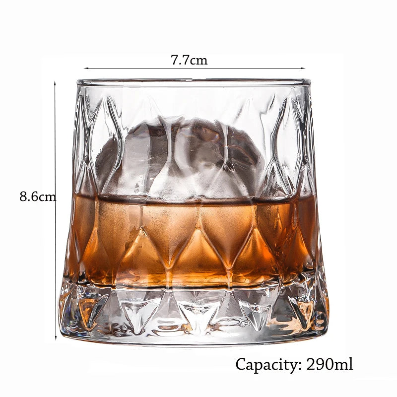 Verres whisky old fashioned design cristal élégant