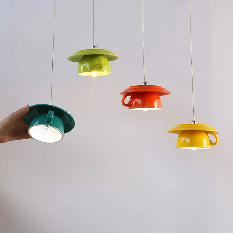 lampe suspension céramique moderne led - vue 6 sur 28