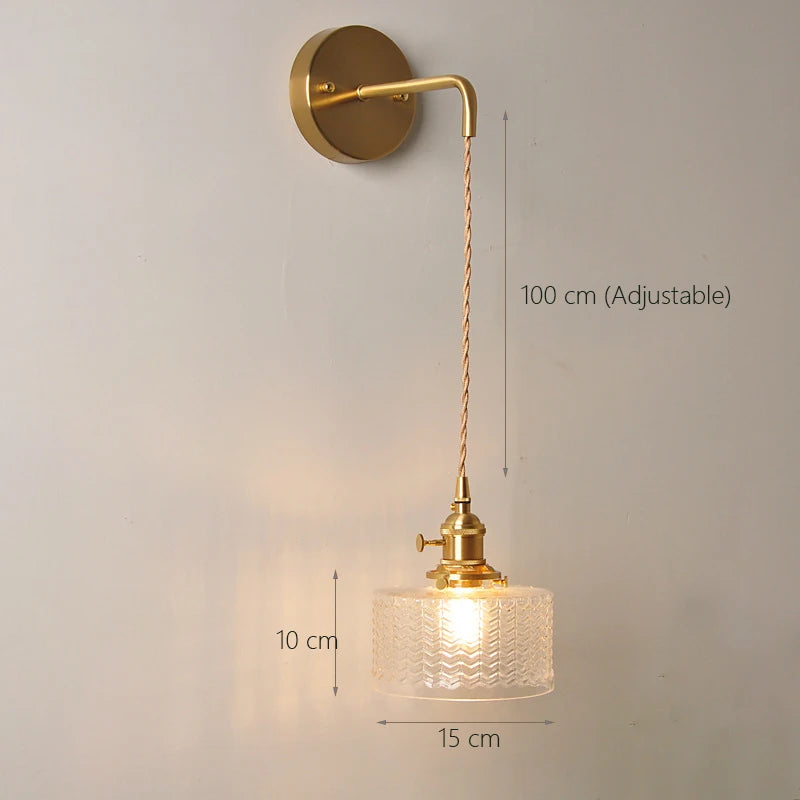 applique murale japonaise en verre pour décoration moderne - vue 12 sur 17