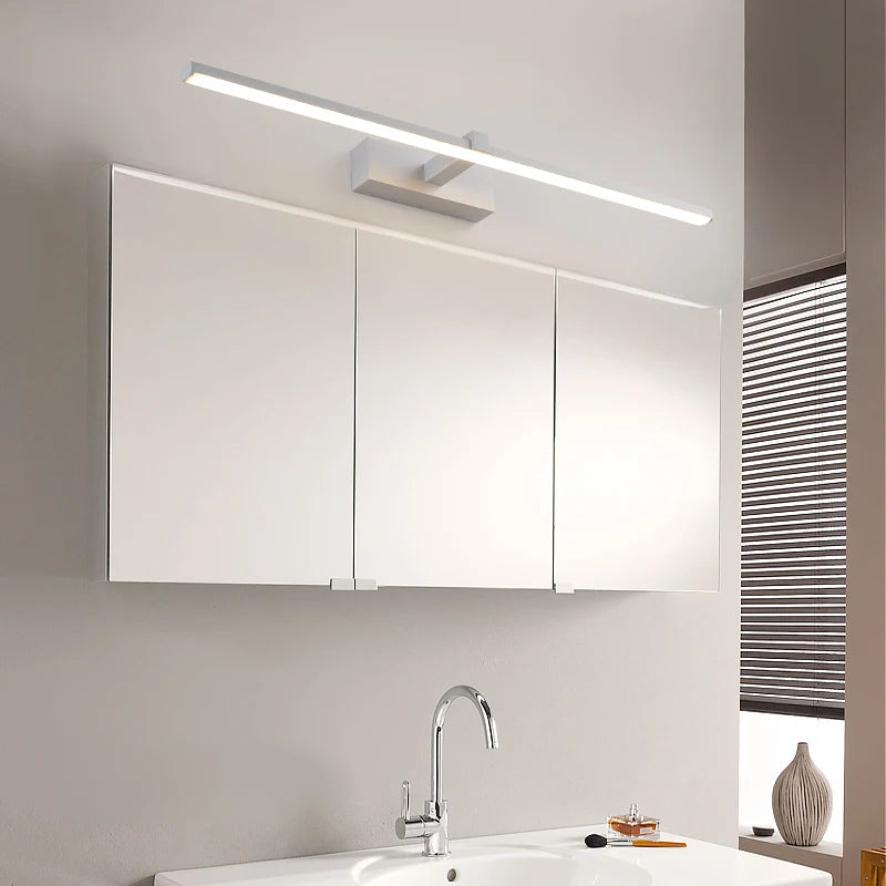 applique murale LED miroir moderne pour chambre salle de bain Luminaria luminaires déco Maison Penteadeira Luminaire Wandlamp - vue 5 sur 14