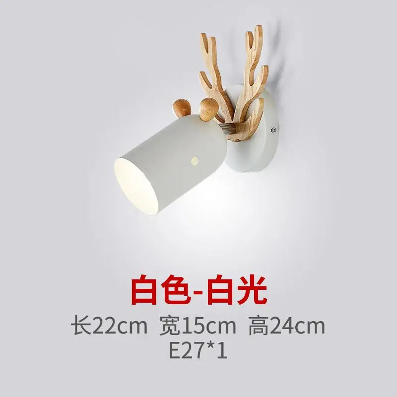 applique murale en bois de cerf design nordique pour intérieur enfant - vue 9 sur 9