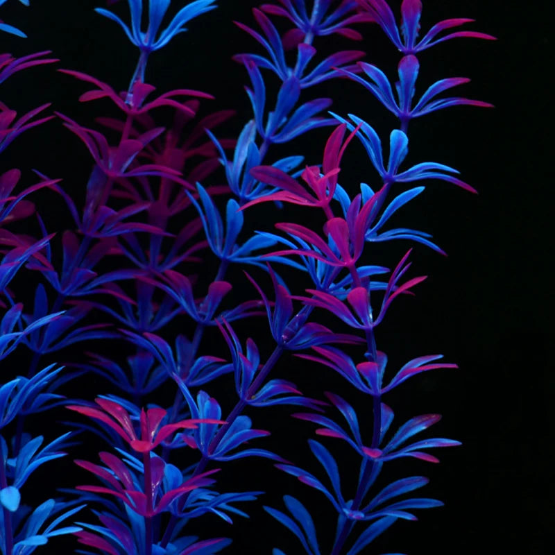 grandes plantes aquatiques artificielles pour décoration d'aquarium - vue 7 sur 8