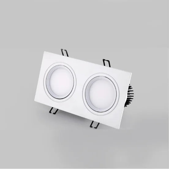 double spot led dimmable encastré décoration plafond