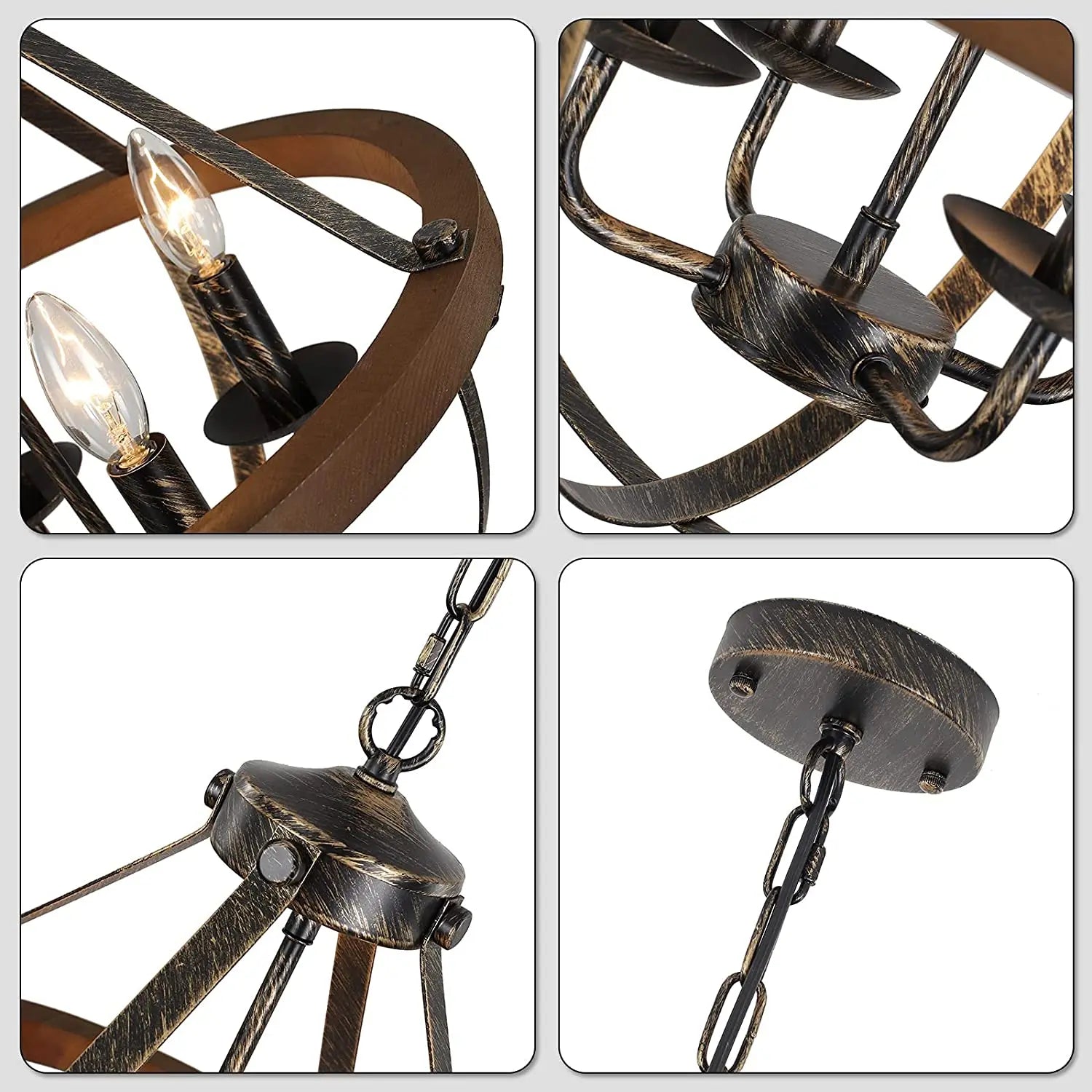 Suspension à 3 lumières - vue 6 sur 7