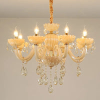 lustre en cristal européen créatif pour ambiance luxueuse