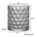 Verres a whisky old fashioned style cristal relief