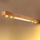 lampe suspendue led en bois au design moderne pour décoration intérieure