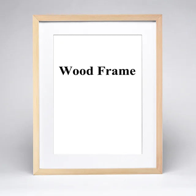 cadre photo en bois avec passe-partout pour montage mural - vue 6 sur 17