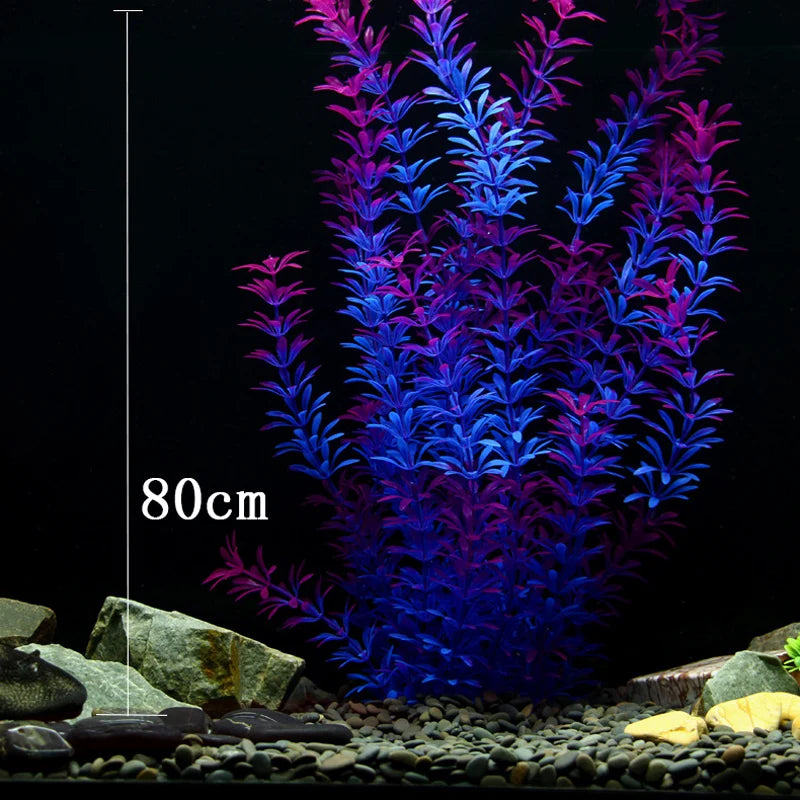 grandes plantes aquatiques artificielles pour décoration d'aquarium - vue 3 sur 8