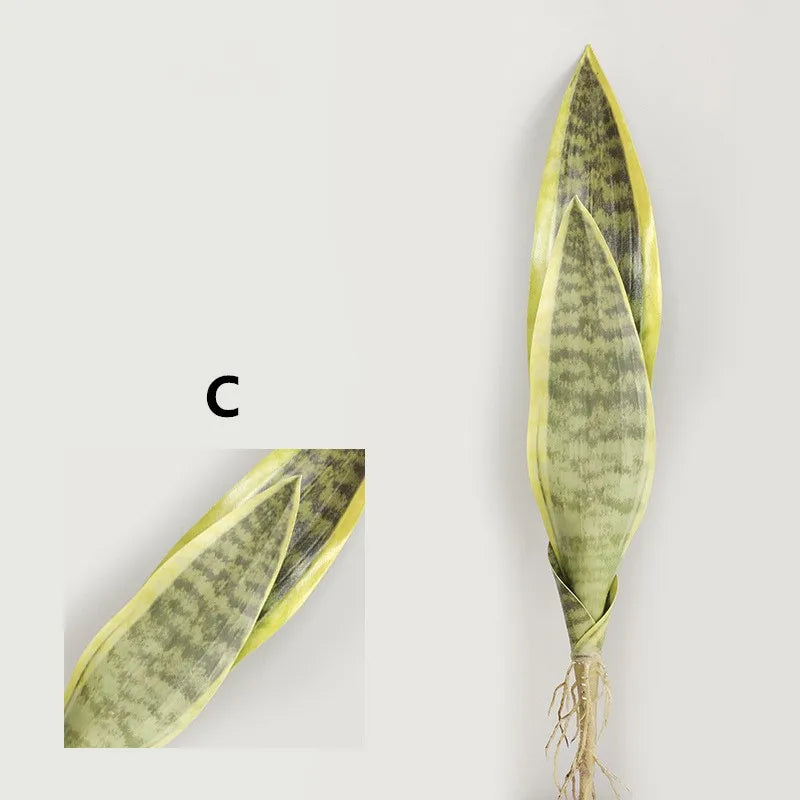 plantes artificielles feuilles de tigre pour décoration intérieure et jardin - vue 9 sur 12