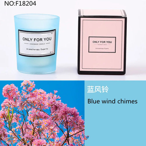 bougie parfumée romantique en cire de soja artisanale avec huiles essentielles - vue 22 sur 26