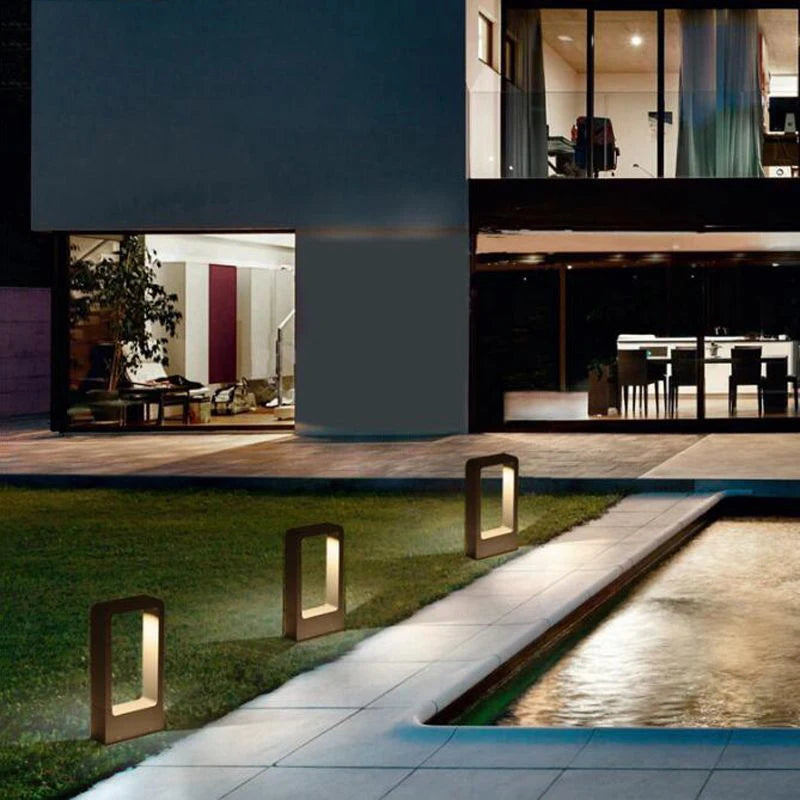 lampe led extérieure étanche pour décoration de jardin et allée - vue 6 sur 7