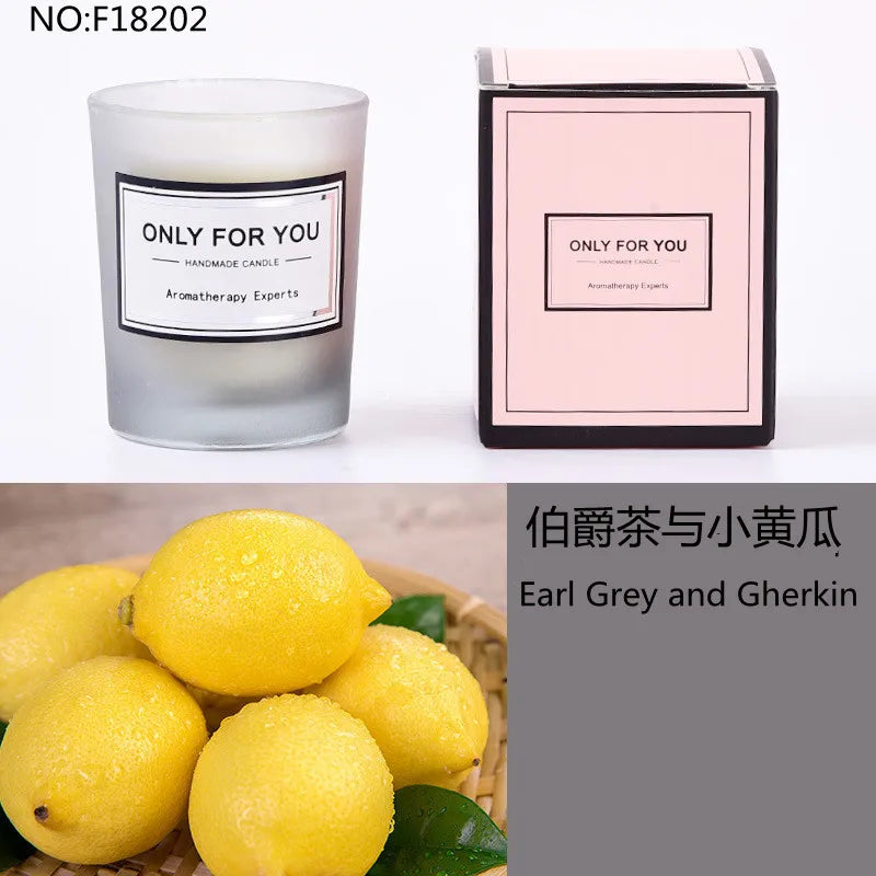 bougie parfumée romantique en cire de soja artisanale avec huiles essentielles - vue 14 sur 26